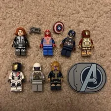 Lego Minifigure REAL MINI Marvel Loose LOT plus Avengers sign 25LO