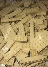 LEGO Bulk Lot 100 Pieces Tan Bricks Blocks Parts Pieces Authentic LEGO Brand