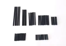 LEGO Black Technic Axle Part Lot No Stop 3L 4L 5L 6L 8L 10L 12L Mixed Sizes(50)