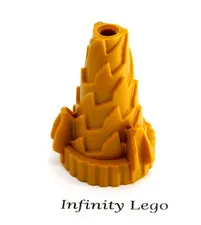 LEGO Pearl Gold Cone Stepped Drill with Spikes Ninjago Earth Driller (64713)  x1