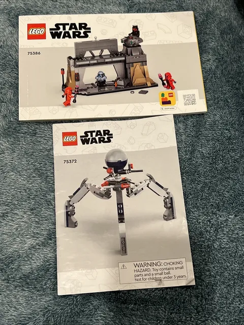 Lego Star Wars Instruction Manuals Set 75328 75434 75365 75386 75372 75372