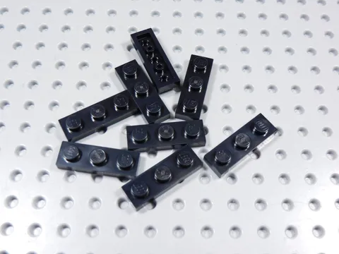 LEGO Lot of 8 Black 1x3 Plates BF