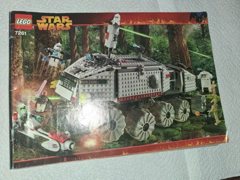 Lego Star Wars Instruction Manual Only 7261 Clone Turbo Tank Used Wear No Bricks