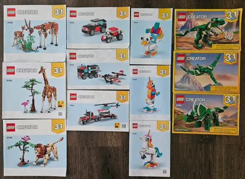 Lego Instruction Manuals Lot 3-in-1 Creator 31058 31140 31146 31150