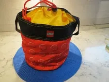 Lego storage cinch bucket travel toggle cord sturdy strong handle