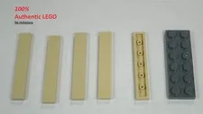 LEGO NEW 1x6 Tan Tile (5x) 4157277 Brick 6636