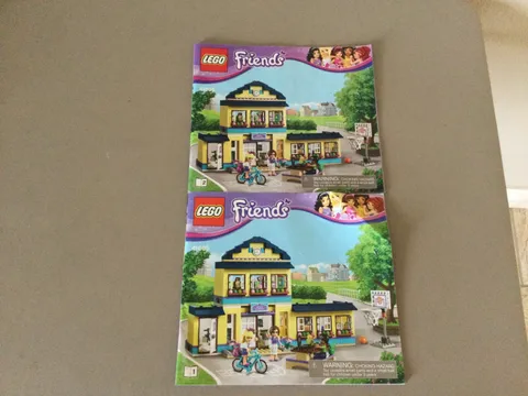 Lot of (2) Lego Friends Instruction Manuals - #41005-1 & #41005-2