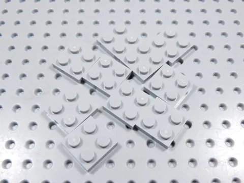 LEGO Lot of 10 Light Bluish Gray 2x2 Plates BC