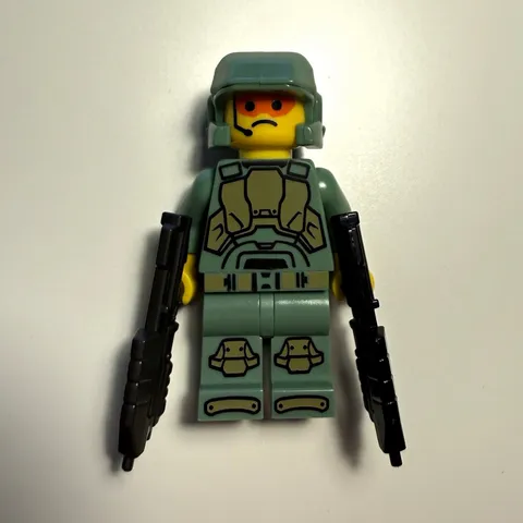 Brick Tactical Sand Green Space Marine Custom LEGO Minifigure