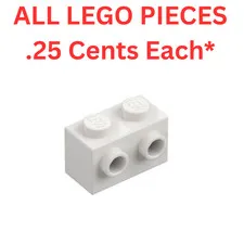 LEGO Brick 1x2 Studs One Side White 11211 - Genuine LEGO Parts Pieces Bulk