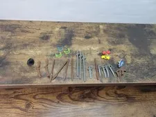 Lot Of 24 vtg Lego Weapons /Accessories  T19