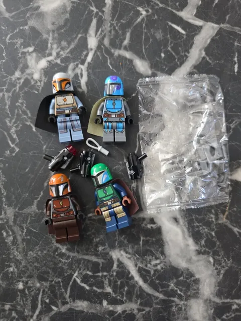 LEGO STAR WARS Mandalorian Tribe Warrior Minifigure Lot of 4