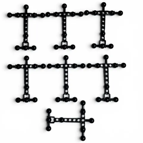 LEGO Hero Factory Bionicle Black Small Torso Skeleton Frame 90626 Lot of 7