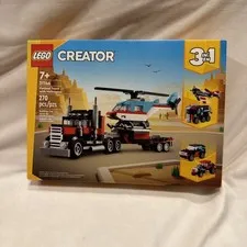 LEGO CREATOR: Flatbed Truck with Helicopter (31146)