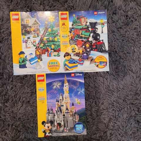 Lot Of 3 Lego Store 2015 - 2016 Catalogs 2015 Holiday, Fall 2016 & 2016 Holiday