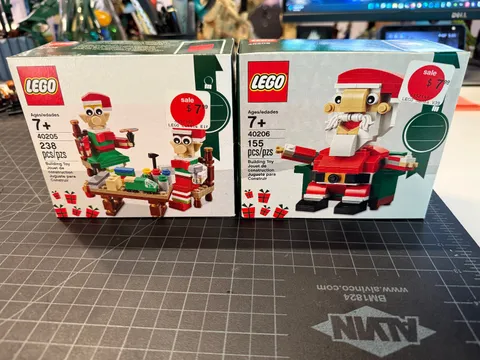LEGO Seasonal: Little Elf Helpers (40205) & Santa (40206) New/Sealed