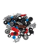City 15 Axles with Wheels Mixed Color NEW! Parts 45