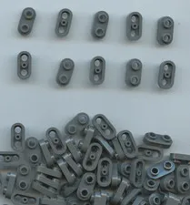 LEGO x 60 Dark Bluish Gray Plate, Round 1 x 2 with Open Studs bulk lot 35480