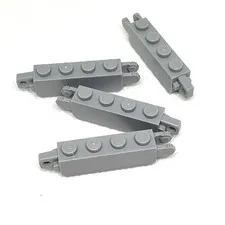LEGO Part Lt. Bluish Gray Hinge Brick 1 x 4 Vertical 30387 - Qty. 4