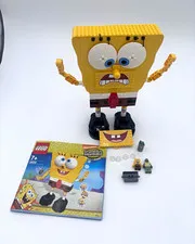 LEGO SpongeBob SquarePants 3826 Build-A-Bob Complete Set + Manual + extra figs