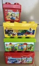 Lot of 4 LEGO Storage Bins/Brick Containers