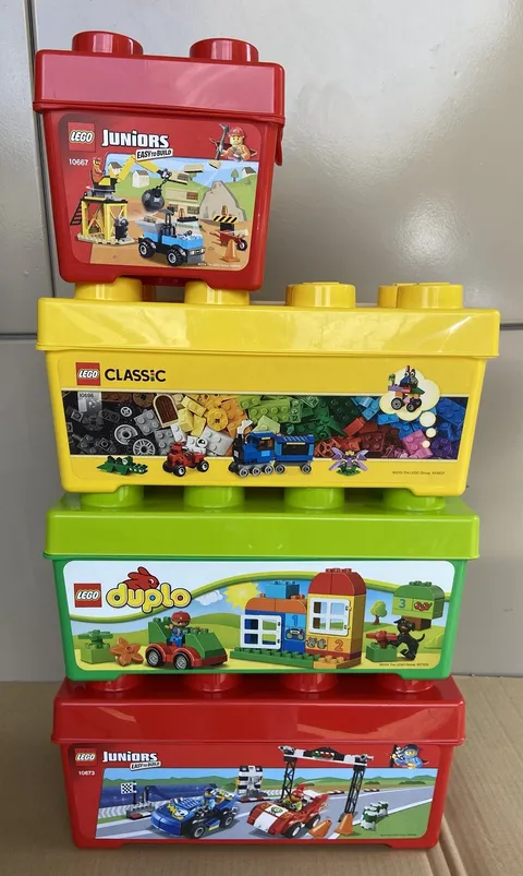 Lot of 4 LEGO Storage Bins/Brick Containers