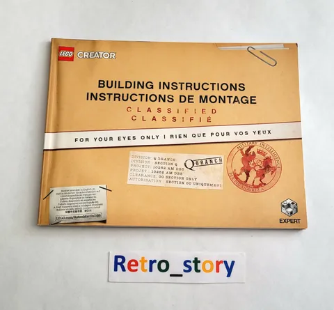 LEGO Creator (10262) James Bond 007 - Aston Martin - Manual / Instruction