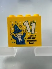 LEGO collectible brick special brick 2x4x3 yellow Legoland 11 years 2013