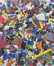 LEGO Minifigures Pieces (1 oz) Bulk Lot Torsos Heads Legs Weapons Helmets