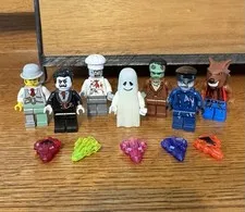 LEGO Minifigures Monster Fighters Lot-RARE PINK ZOMBIE CRYSTAL - 12 Total