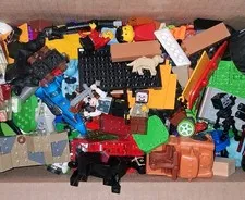 5 lb of mixed vintage Lego, Hot Wheels toys and more