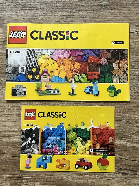 LEGO Classic 10698 + 10713 Lot 2 Original Instructions Manual Bricks