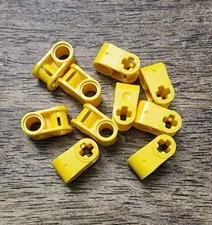 LEGO Yellow Technic, Axle and Pin Connector Perpendicular. QTY 10. Part 6536.