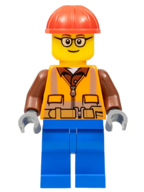 LEGO: Construction Worker Male Safety Vest (cty1162)
