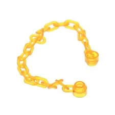 1x LEGO Chain 21 Links (16L-17L) Transparent Orange Spiderman 4229978 30104