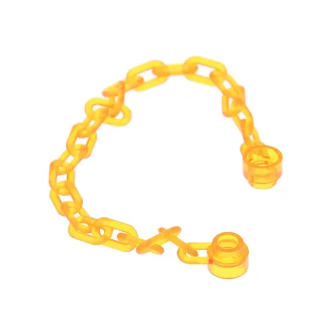 1x LEGO Chain 21 Links (16L-17L) Transparent Orange Spiderman 4229978 30104