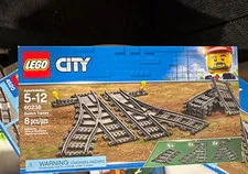 LEGO CITY 60238 Switch Tracks Train Track Set - 8 Pieces, Ages 5-12