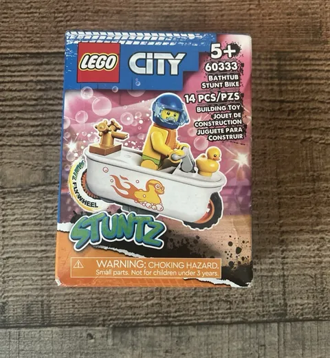LEGO City 60333  Stuntz Bathtub Stunt Bike Set Retired New