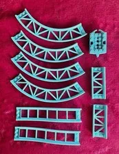 LEGO Roller Coaster Tracks 9pc Aqua Blue Friends