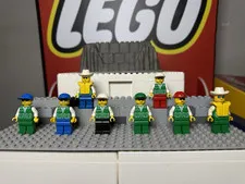 Vintage LEGO Town Minifigure Lot 9 Fishing Outdoors Vest Cowboy 1990s