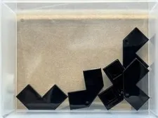 LEGO Parts - Black Tile, Modified Facet 2 x 2 - No 27263 - QTY 5