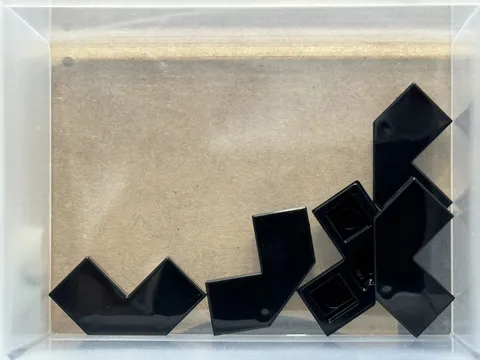 LEGO Parts - Black Tile, Modified Facet 2 x 2 - No 27263 - QTY 5