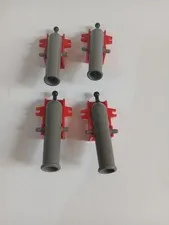 Lego vintage from 6285 Pirate x110c01 2527 Dark Gray Projectile Launcher x4