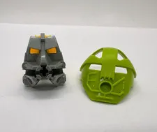 LEGO Bionicle Kanohi Komau - Mask of Mind Control - Lime 32572 & Head