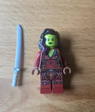 Lego Marvel Guardians of the Galxay Minifigure SH0124 Gamora Dark Red Suit