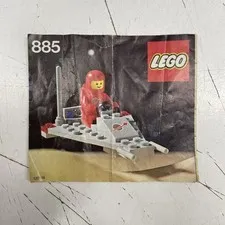 ORIGINAL RETRO LEGO USED Toy Instruction Book Manual Set - Space 885