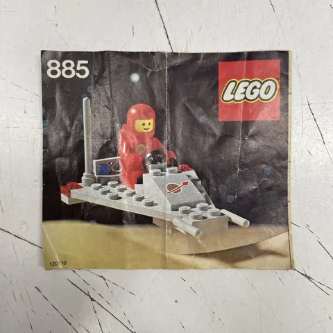 ORIGINAL RETRO LEGO USED Toy Instruction Book Manual Set - Space 885