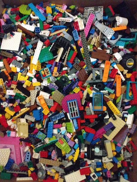 8lb Lego Lot Assorted Parts & Pieces Mixed Sets Bulk Bricks Everything No Figs