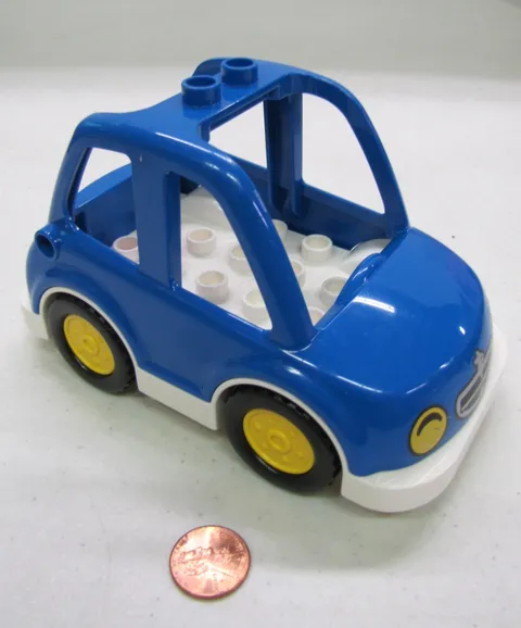 Lego Duplo BLUE CAR Vehicle Van for House Family Mom Dad Kids Village Town #3