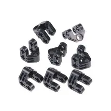 8x lego Technic Axles Pin Connector Black Angle Cross Hole 42193 92907